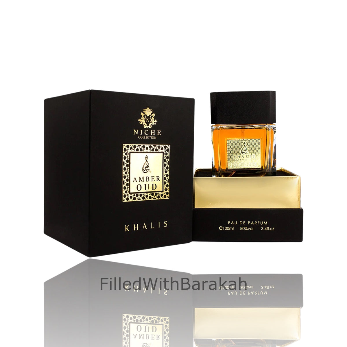 Amber Oud Eau De Parfum 100ml by Khalis Niche Collection