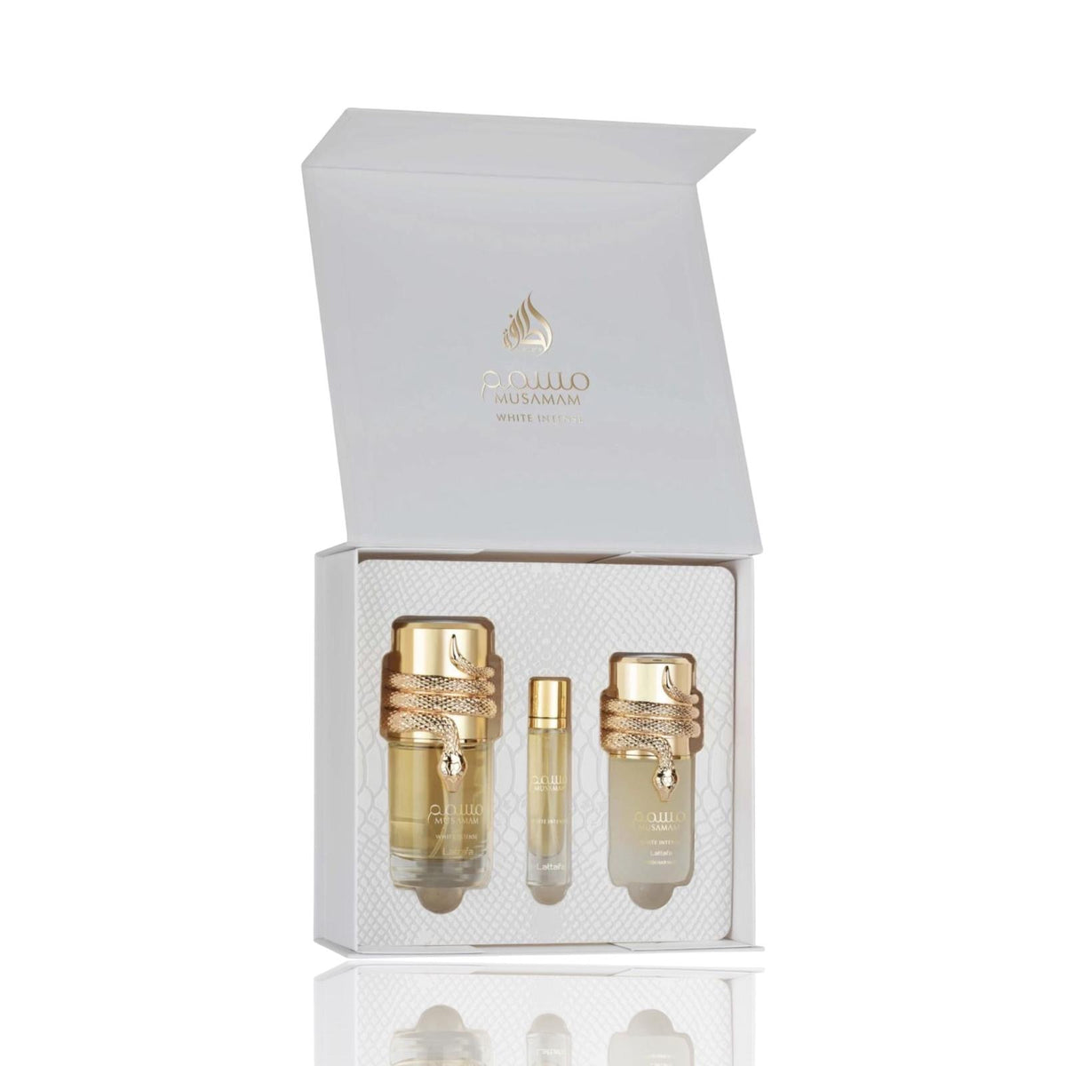 Musamam White Intense | 3pc Gift Set | by Lattafa – FilledWithBarakah