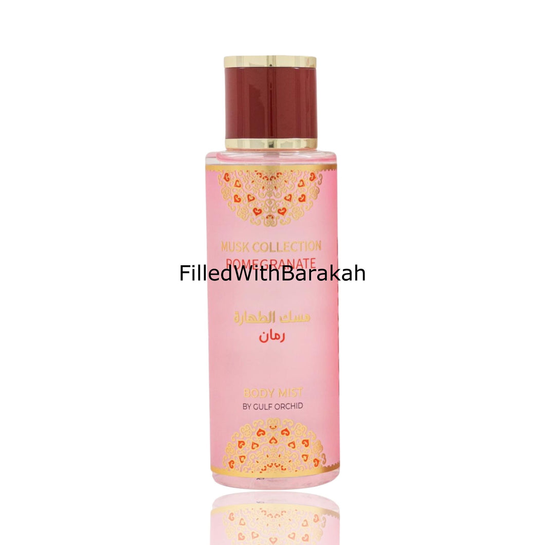 Musk Collection Pomegranate | Body Mist 250ml | by Gulf Orchid