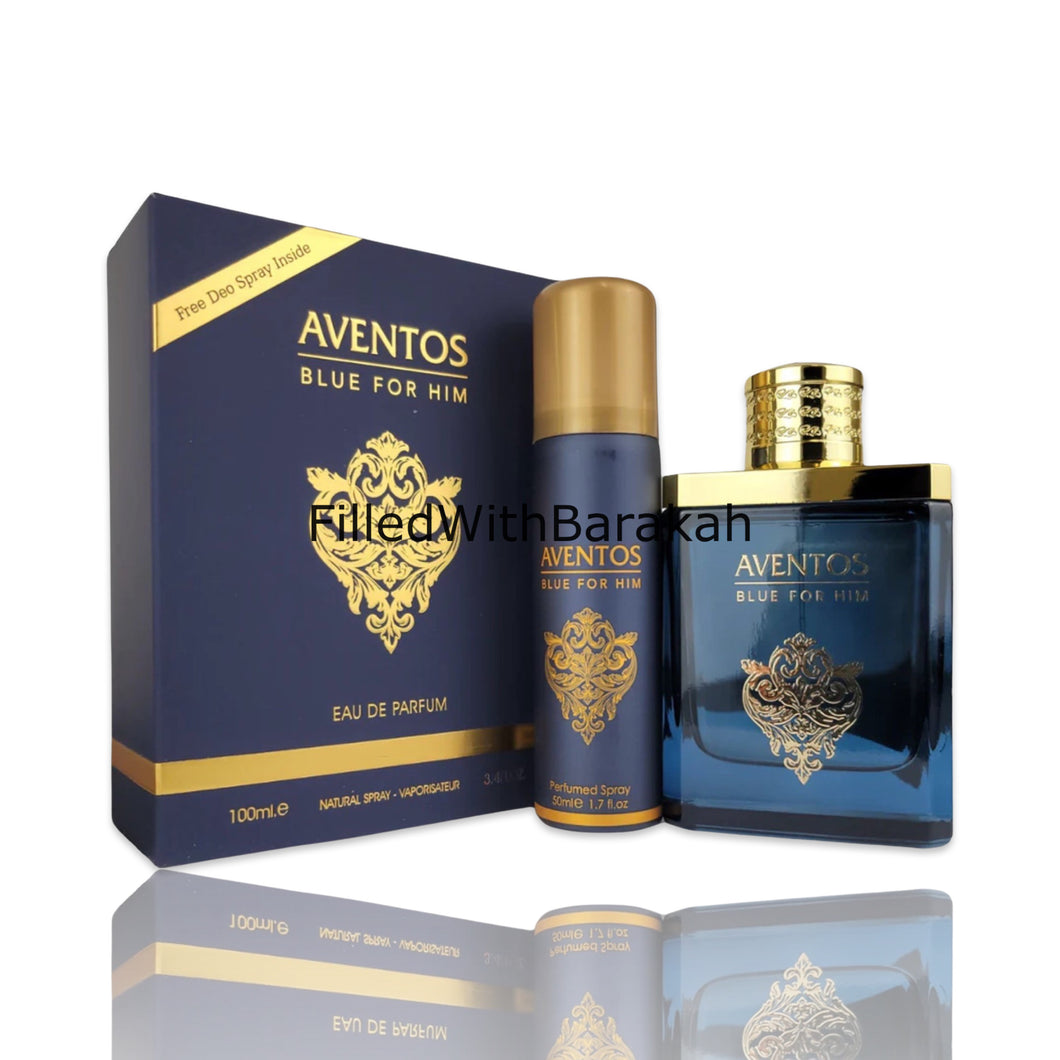 Aventos Blue For Him | Eau De Parfum 100ml | by Fragrance World *Inspired By Erolfa*