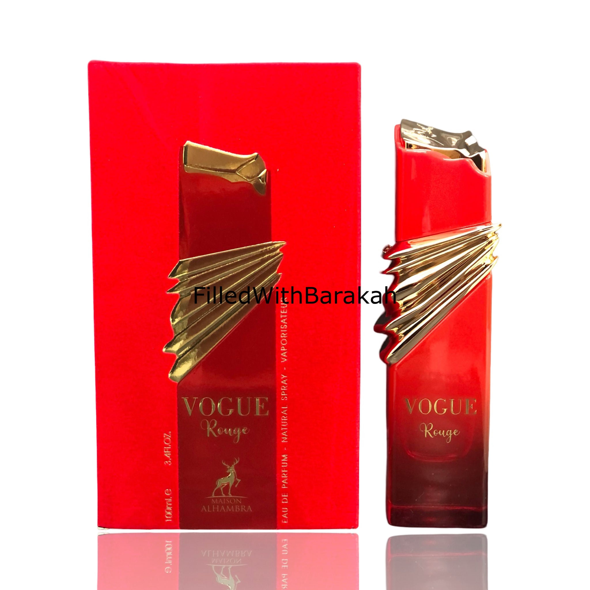 Vouges Red Hjab Vogue Rouge | Eau De Parfum 100ml | by Maison Alhambra – FilledWithBarakah