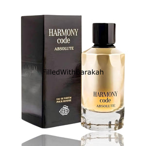 Harmony Code Absolute | Eau De Parfum 100ml | by Fragrance World *Inspired By Code Absolu*
