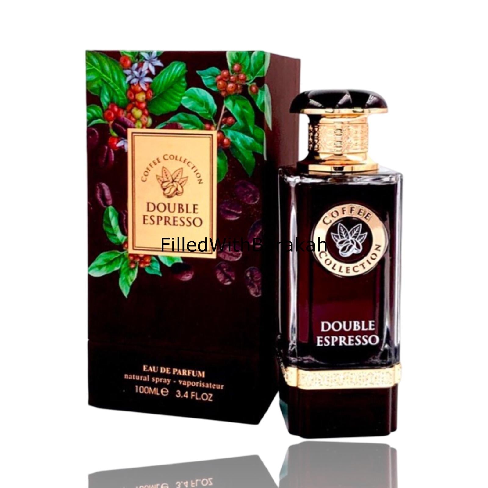 Parfum Double Espresso Fragrance World - Eau De Parfum Unisexe 100 Ml - Neuf - Origine Émirats Arabes Unis