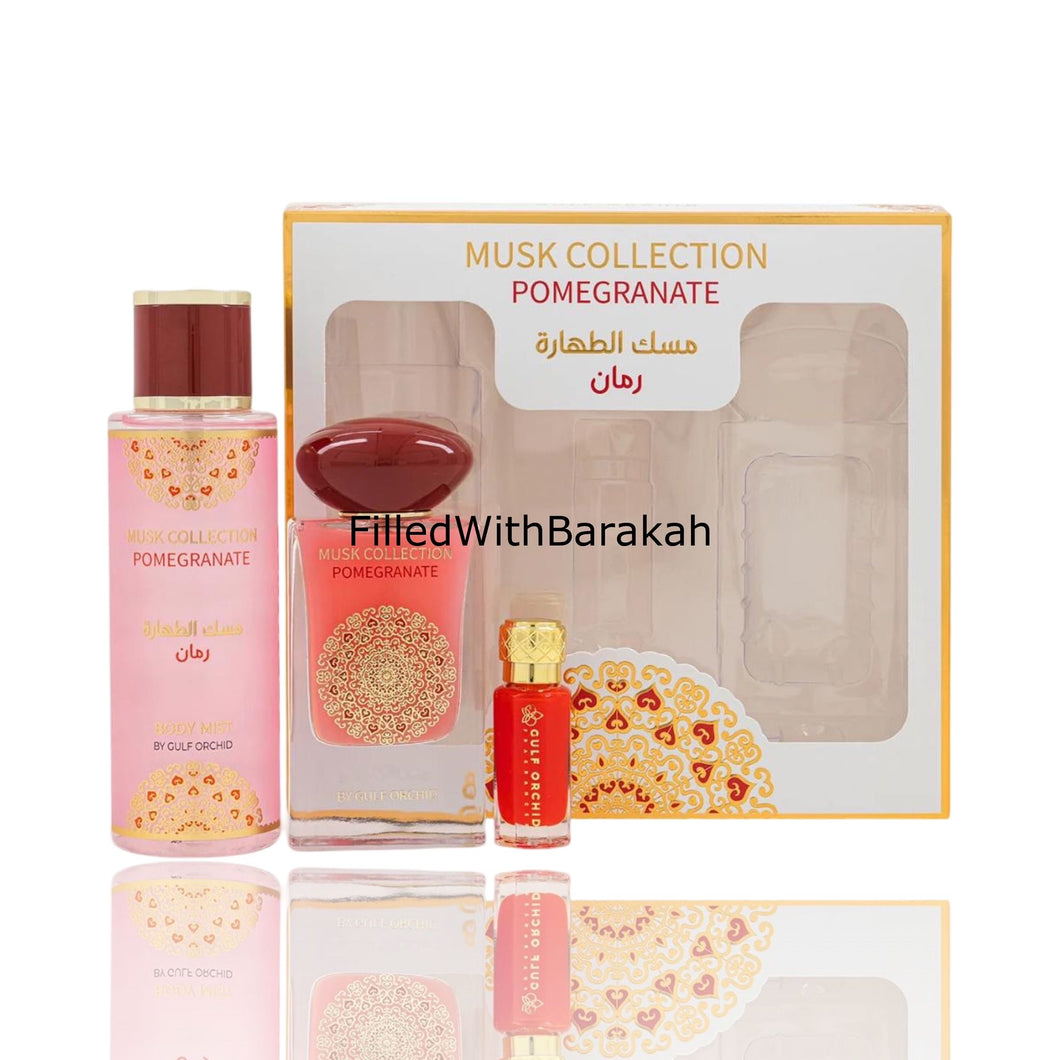 Musk Collection Pomegranate | Gift Set | by Gulf Orchid