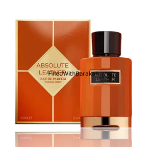 Absolute Leather | Eau De Parfum 100ml | by Fragrance World