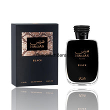 Kép betöltése a galériamegjelenítőbe: Hawas Black | Eau De Parfum 100ml | by Rasasi
