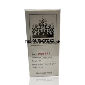Olfactory Bonfire | Eau De Parfum 100ml | by Fragrance World *Inspired By The Fireplace*