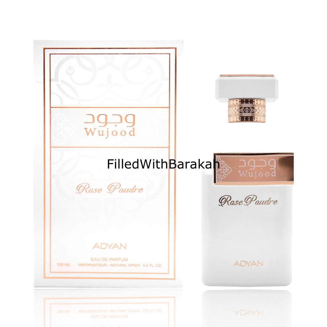 Wujood Rose Paudre | Eau De Parfum 100ml | by Adyan