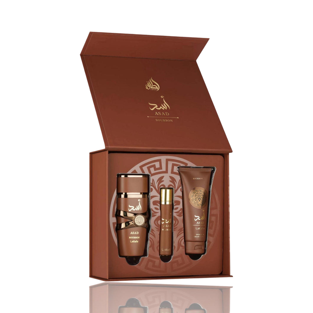 Asad Bourbon | 3pc Gift Set | by Lattafa
