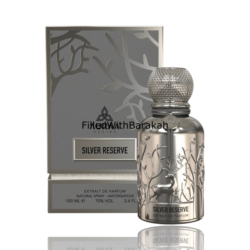 Silver Reserve | Extrait De Parfum 100ml | by Auraa Desire (Rasasi)