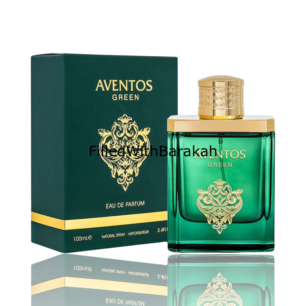 Aventos Green | Eau De Parfum 100ml | by Fragrance World *Inspired By Green Irish Tweed*