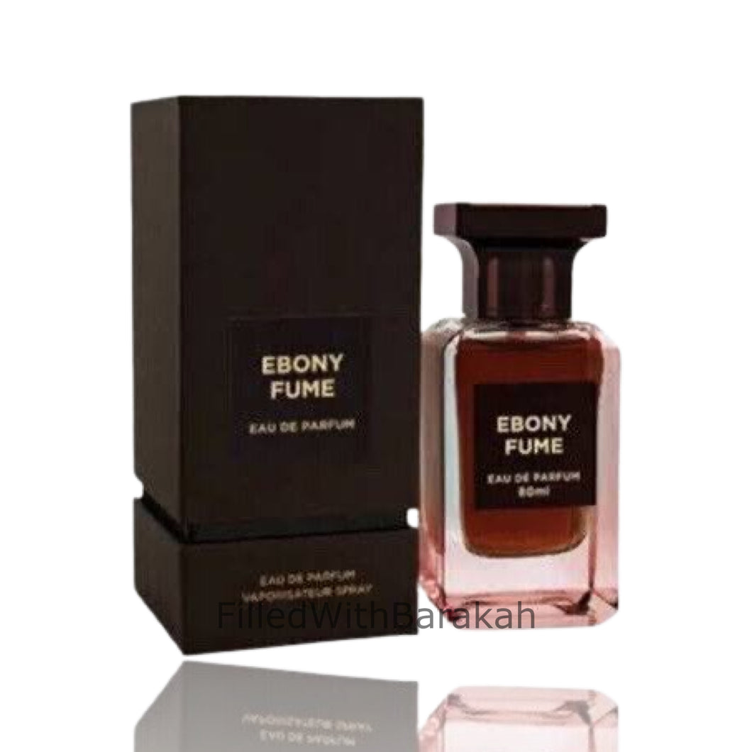 „ Ebony fume “| „ eau de parfum 80ml“ | „ fragrance world “* įkvėpė ebène fumé *