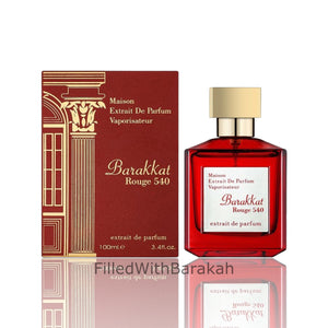 Barakkat Rouge 540 | Extrait De Parfum 100ml | by Fragrance World *Inspired By Baccarat Rouge 540 Extrait*