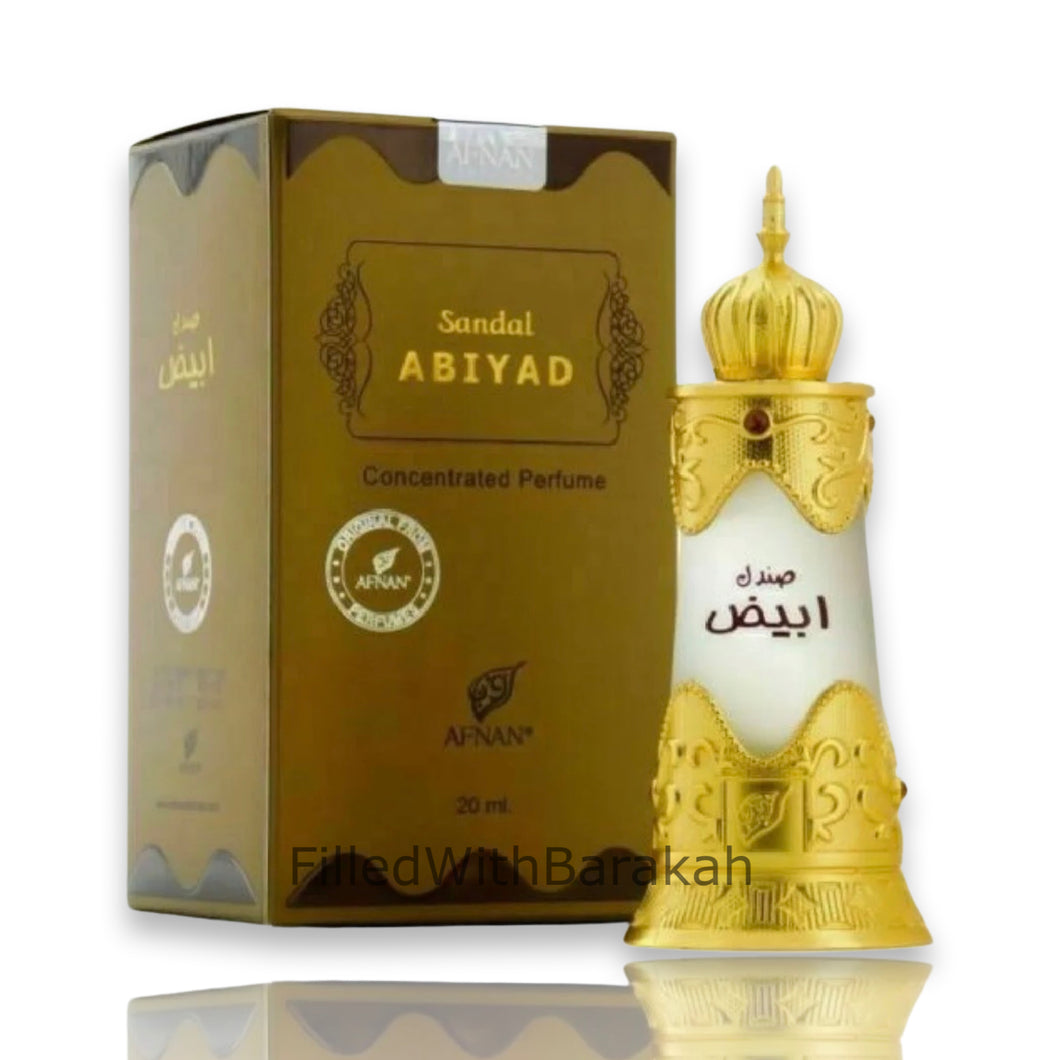 Sandale Abiyad | Huile de parfum concentrée 20ml | par Afnan