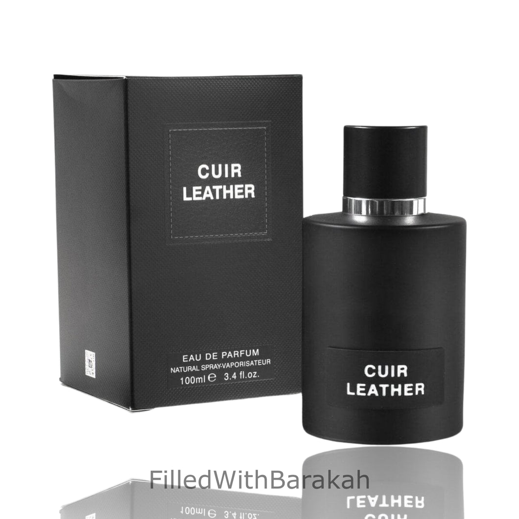 Cuir Leather | Eau De Parfum 100ml | by Fragrance World *Inspired By Ombré Leather*