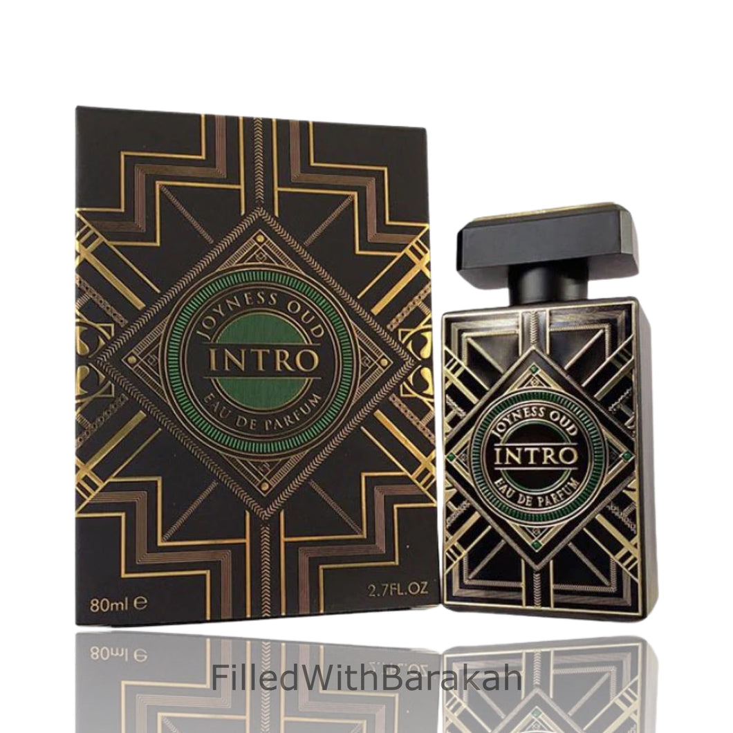 Intro Joyness Oud | Eau De Parfum 80ml | par Fragrance World *Inspiré par Oud For Happiness*