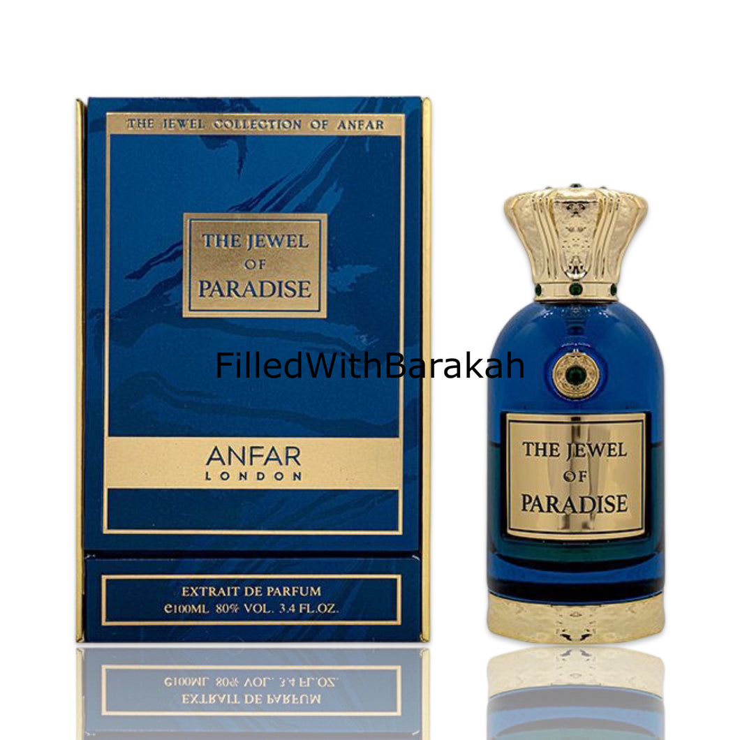 The Jewel Of Paradise | Extrait De Parfum 100ml | by Anfar London