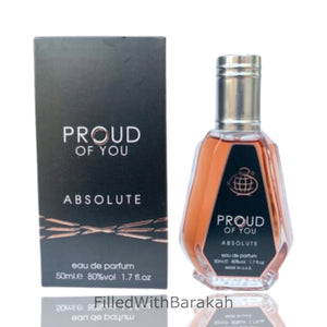 Mândru de tine absolut | Apă de parfum 50ml | by Fragrance World *Inspirat de Stronger With You*