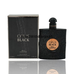 Opus black | eau de parfum 100ml | od ard al zaafaran (mega collection) * inspired by black opium *