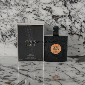 Opus black | eau de parfum 100ml | od ard al zaafaran (mega collection) * inspired by black opium *