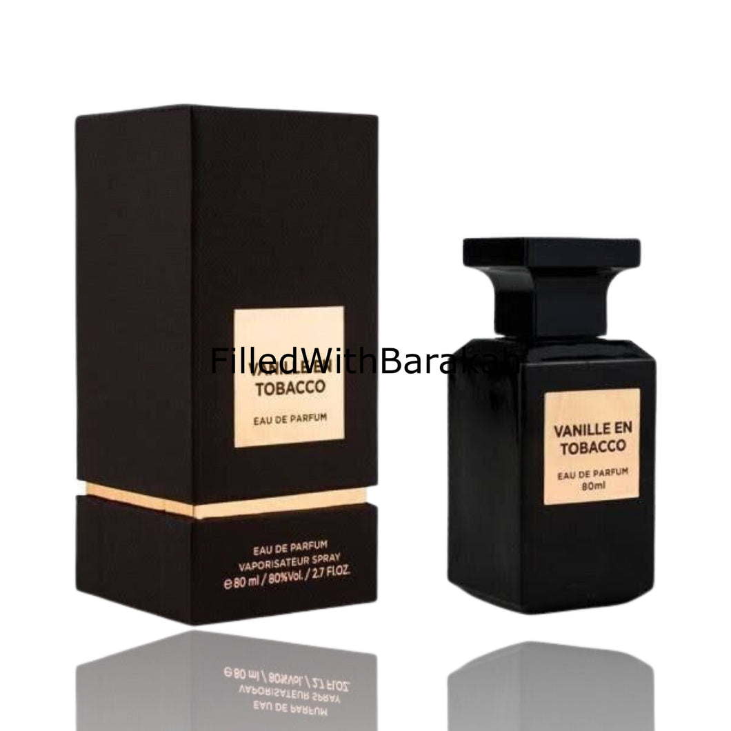 Vanille En Tobacco | Eau De Parfum 80ml | by Fragrance World *Inspired By Tobacco Vanille*