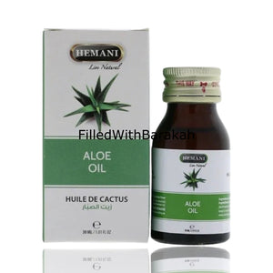 Aloe-Öl 100% natürlich | Ätherisches Öl 30ml | Von Hemani (Packung mit 3 oder 6 Stück erhältlich)