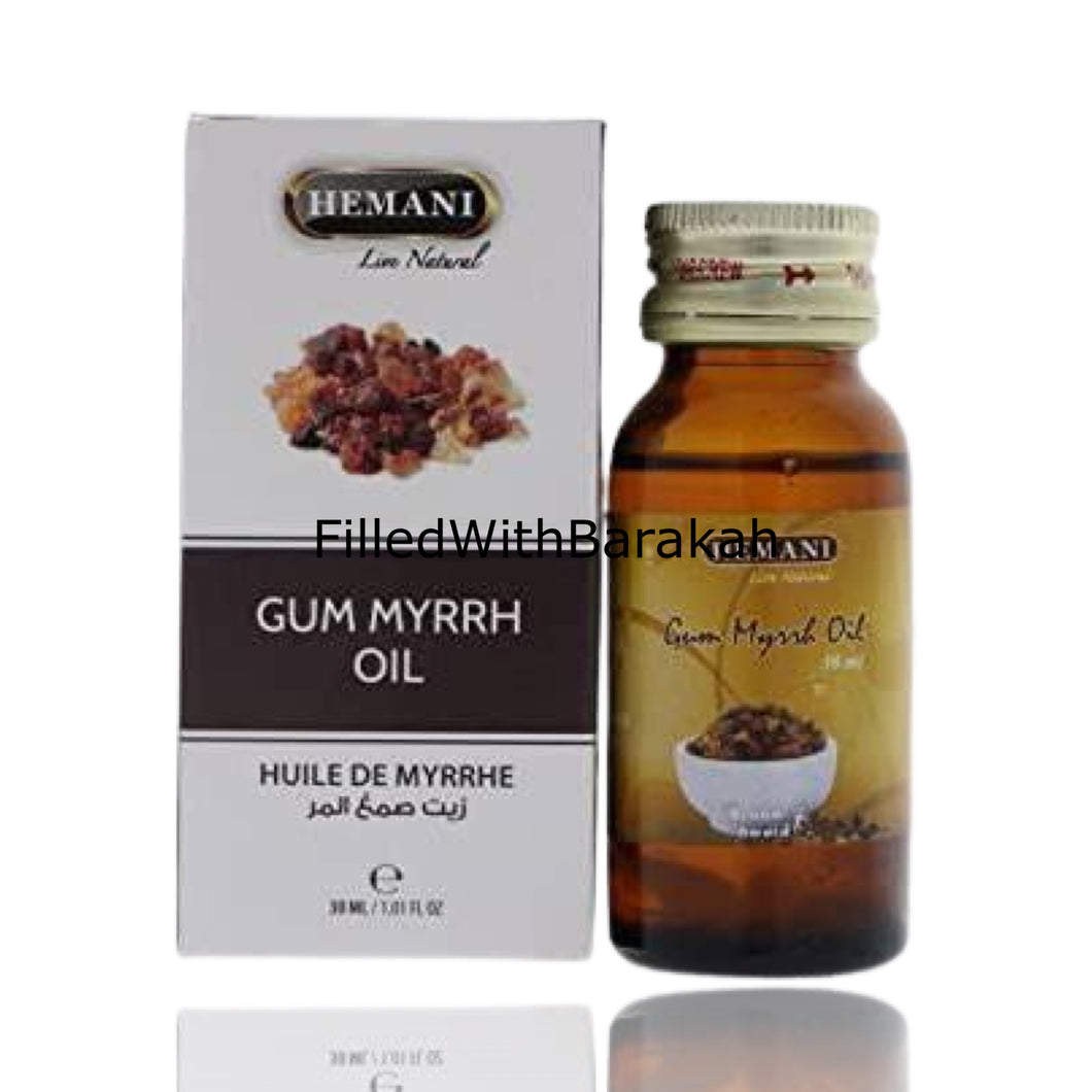 Gummi Myrrhe Öl 100% natürlich | Ätherisches Öl 30ml | Von Hemani (Packung mit 3 oder 6 Stück erhältlich)