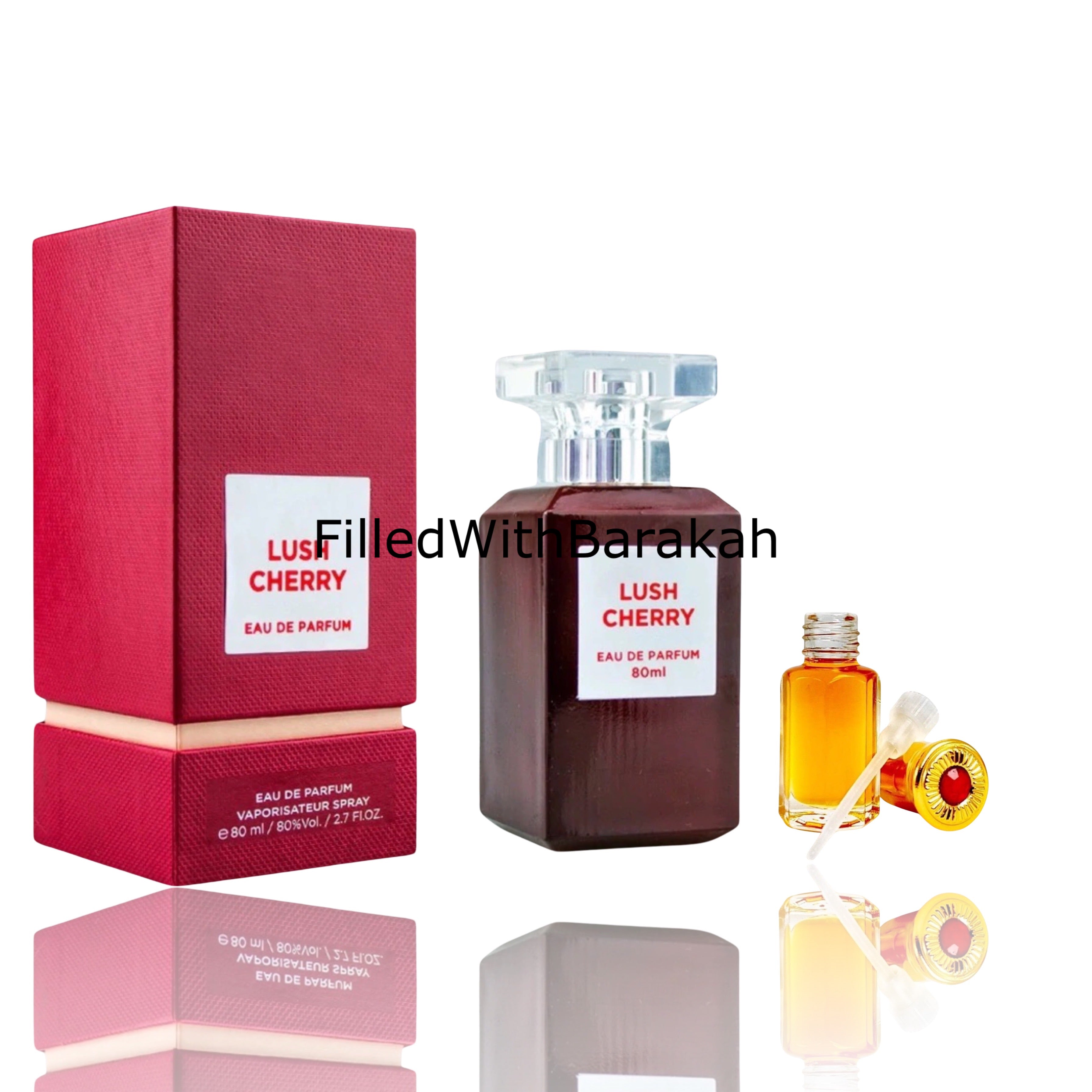 Lush Cherry Perfume EDP 80ml by fragrance World, Unisex