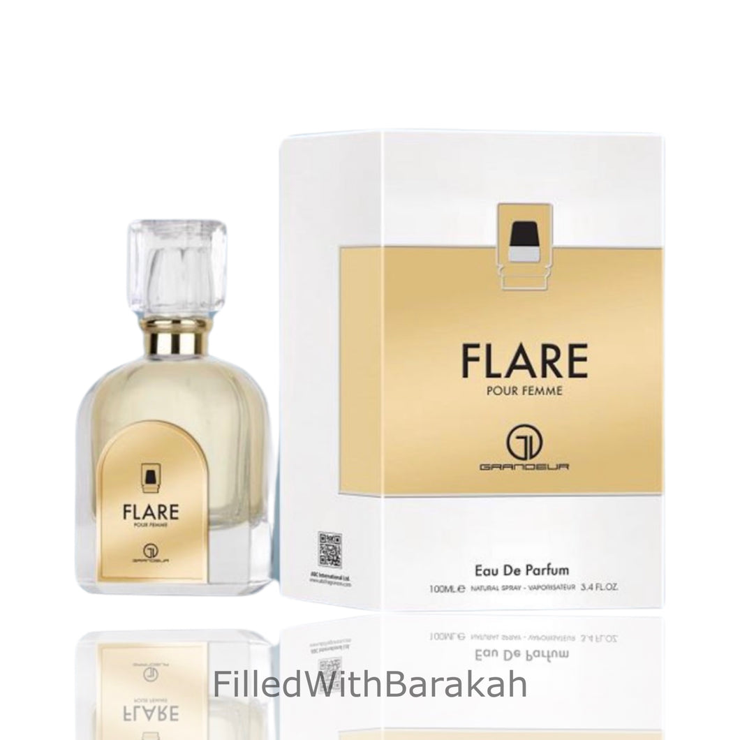 Flare Pour Femme | Eau De Parfum 100ml | by Grandeur (Al Wataniah) *Inspired By Paco R Fame*