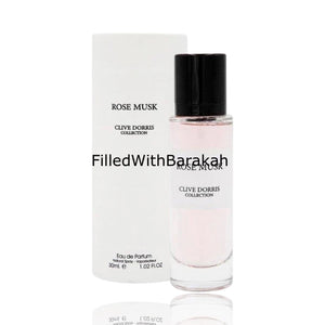 Musc rose | Eau De Parfum 30ml | par Fragrance World (Clive Dorris Collection) *Inspiré par Rose Kabuki*
