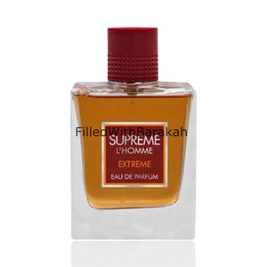 Supreme L'Homme Extreme | Eau De Parfum 100ml | von Fragrance World * Inspiriert von L'Homme Ideal Extreme *