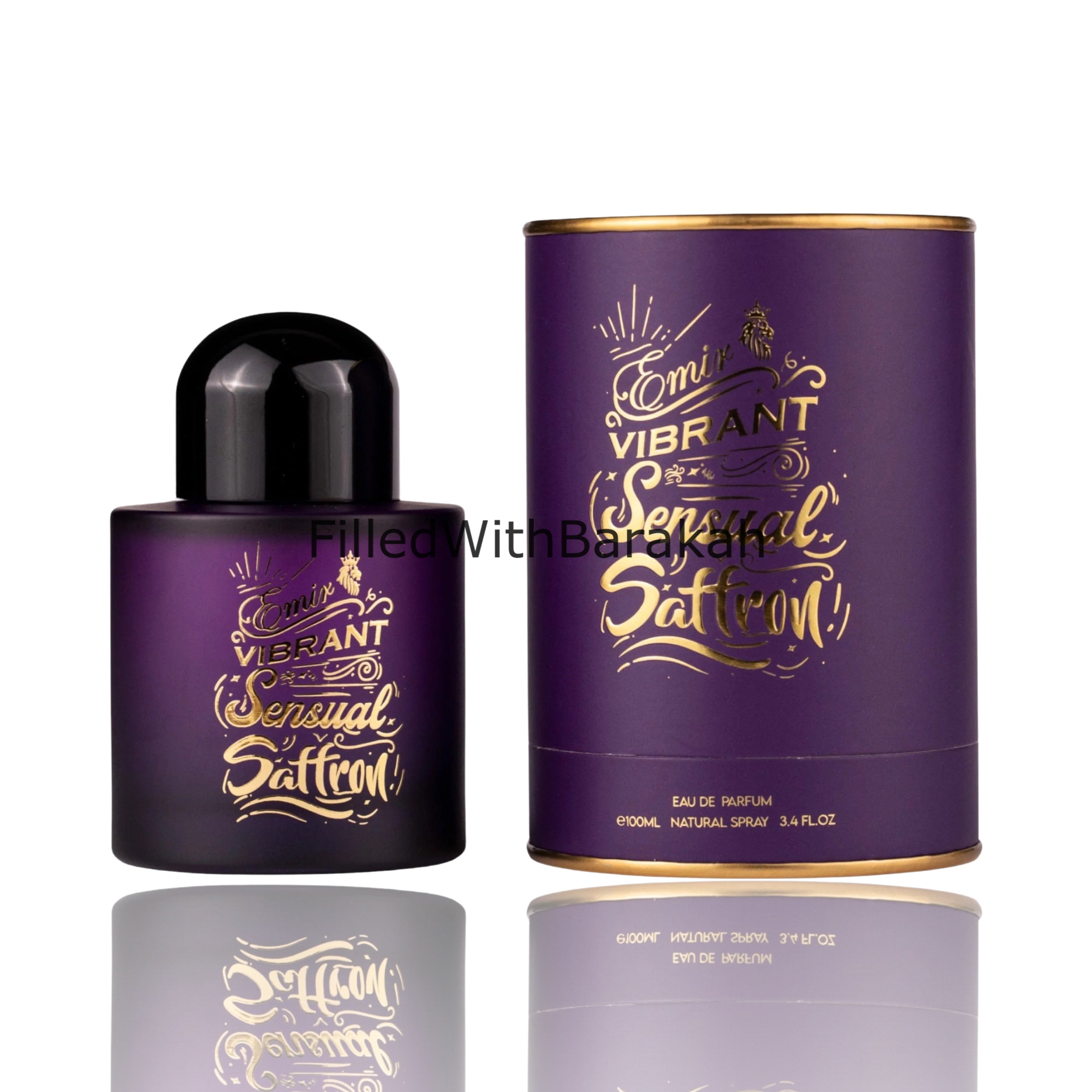 Vibrant Sensual Saffron | Eau De Parfum 100ml | by Emir (Paris