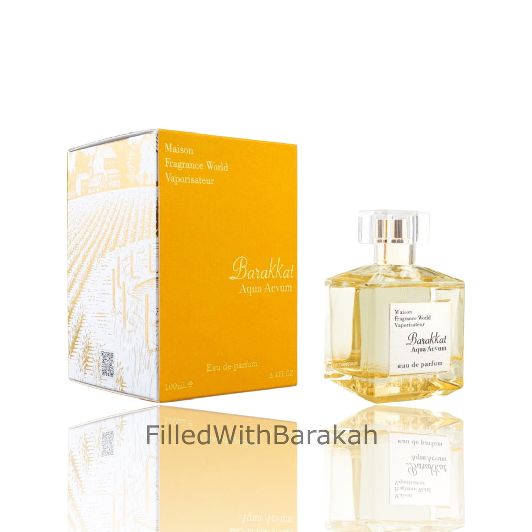 Barakkat Aqua Aevum | Eau De Parfum 100ml | par Fragrance World *Inspiré par Aquae Vitae*
