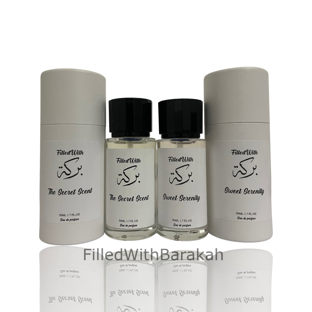 Le parfum secret™& Douce sérénité™Bundle | 50ml X2 | Par FilledWithBarakah + Cadeau Gratuit