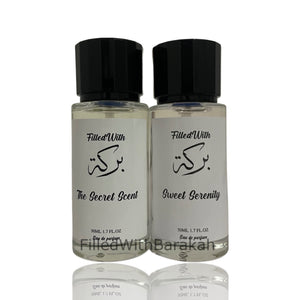 Le parfum secret™&amp; Douce sérénité™Bundle | 50ml X2 | Par FilledWithBarakah + Cadeau Gratuit
