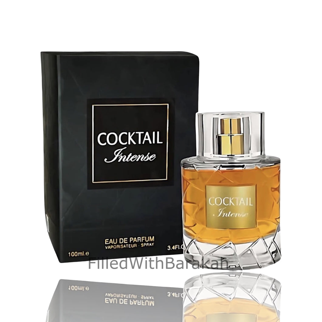Cocktail Intense | Eau De Parfum 100ml | par Fragrance World *Inspiré par Angels' Share*