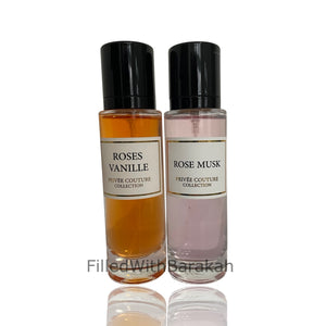 OFFRE GROUPÉE | Roses Vanille 30ml x 1 & Rose Musc 30ml x 1