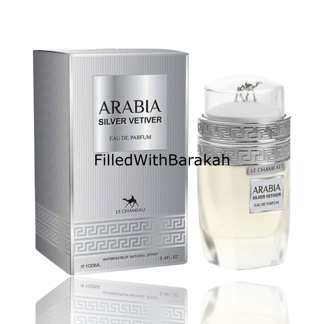 Arabia Silver Vetiver | Eau De Parfum 100ml | by Le Chameau *Inspired By TF Vetiver*