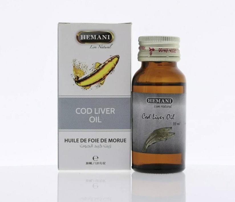 Cod Liver Oil 100% Natural | Essential Oil 30ml | By Hemani (Pack of 3 or 6 Available) - FilledWithBarakah بركة