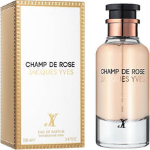 Kép betöltése a galériamegjelenítőbe: Champ De Rose Acques Yves | Eau De Parfum 100ml | by Fragrance World *Inspired By Rose Des Vents*
