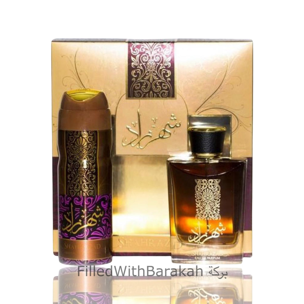 Shahrazad | Gift Set | Eau De Parfum 100ml+ Deodrant | by Lattafa