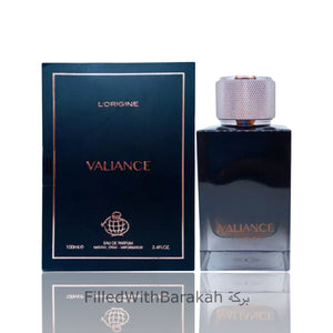 Valiance L'Origine | Eau De Parfum 100ml | by Fragrance World *Inspired By Code*