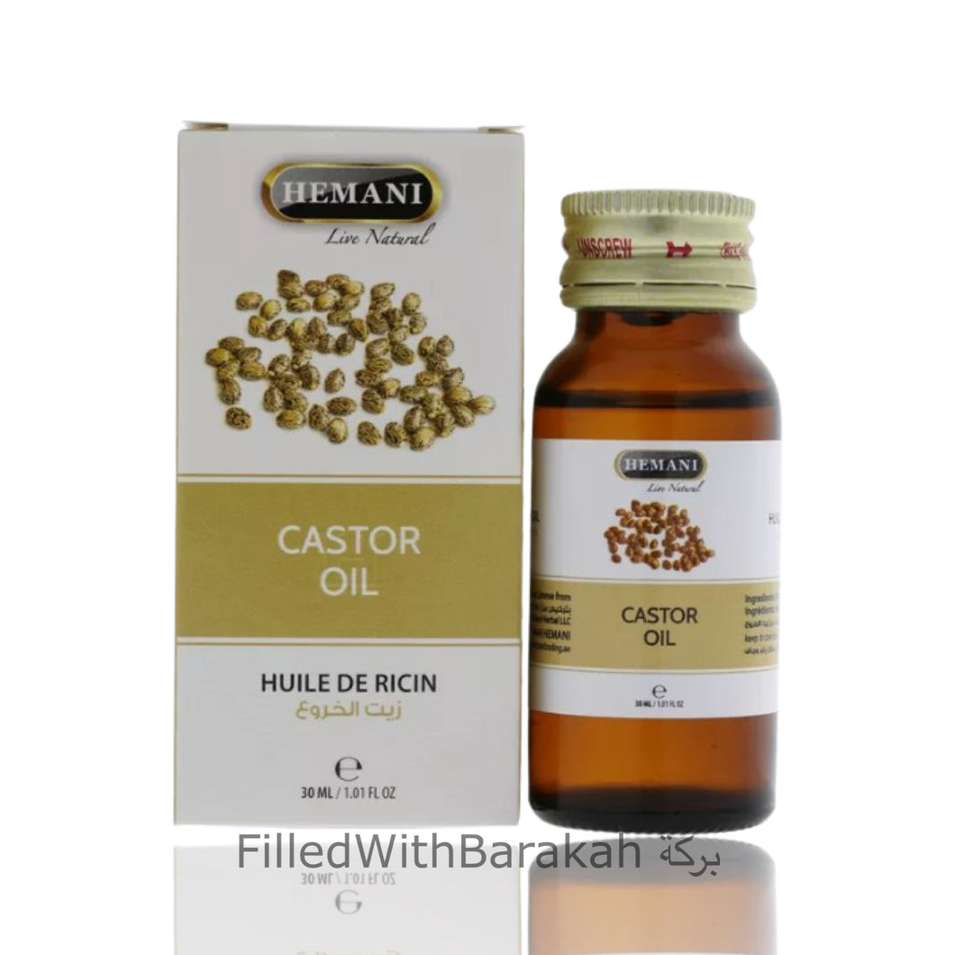 Castor Oil 100% Natural | Essential Oil 30ml | By Hemani (Pack of 3 or 6 Available)