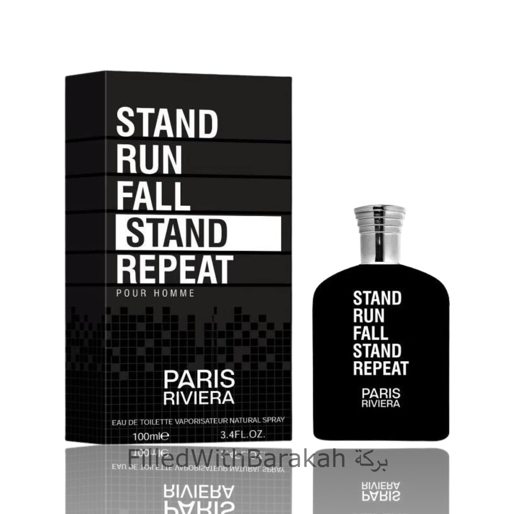 Stand Run Fall Stand Repeat | Eau De Toilette 100ml | by Paris Riviera