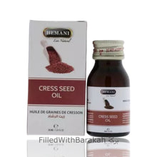Carregar imagem no visualizador da galeria, Cress Seed Oil 100% Natural | Essential Oil 30ml | Hemani (Pack of 3 or 6 Available)
