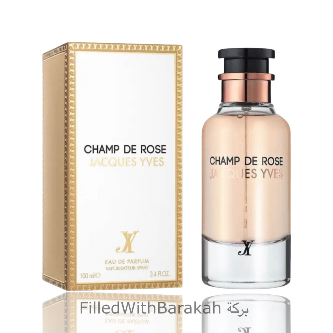Champ de Rose Acques Yves | Eau De Parfum 100ml | av Fragrance World *Inspirerad av Rose Des Vents*