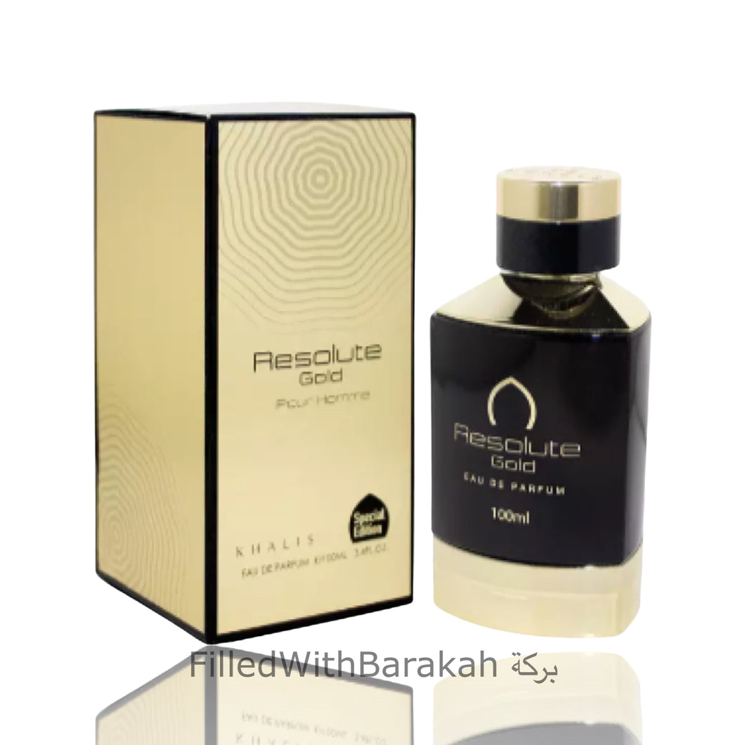 Resolute Gold | Eau De Parfum 100ml | Khalis *Inspired By Tuscan Leather*