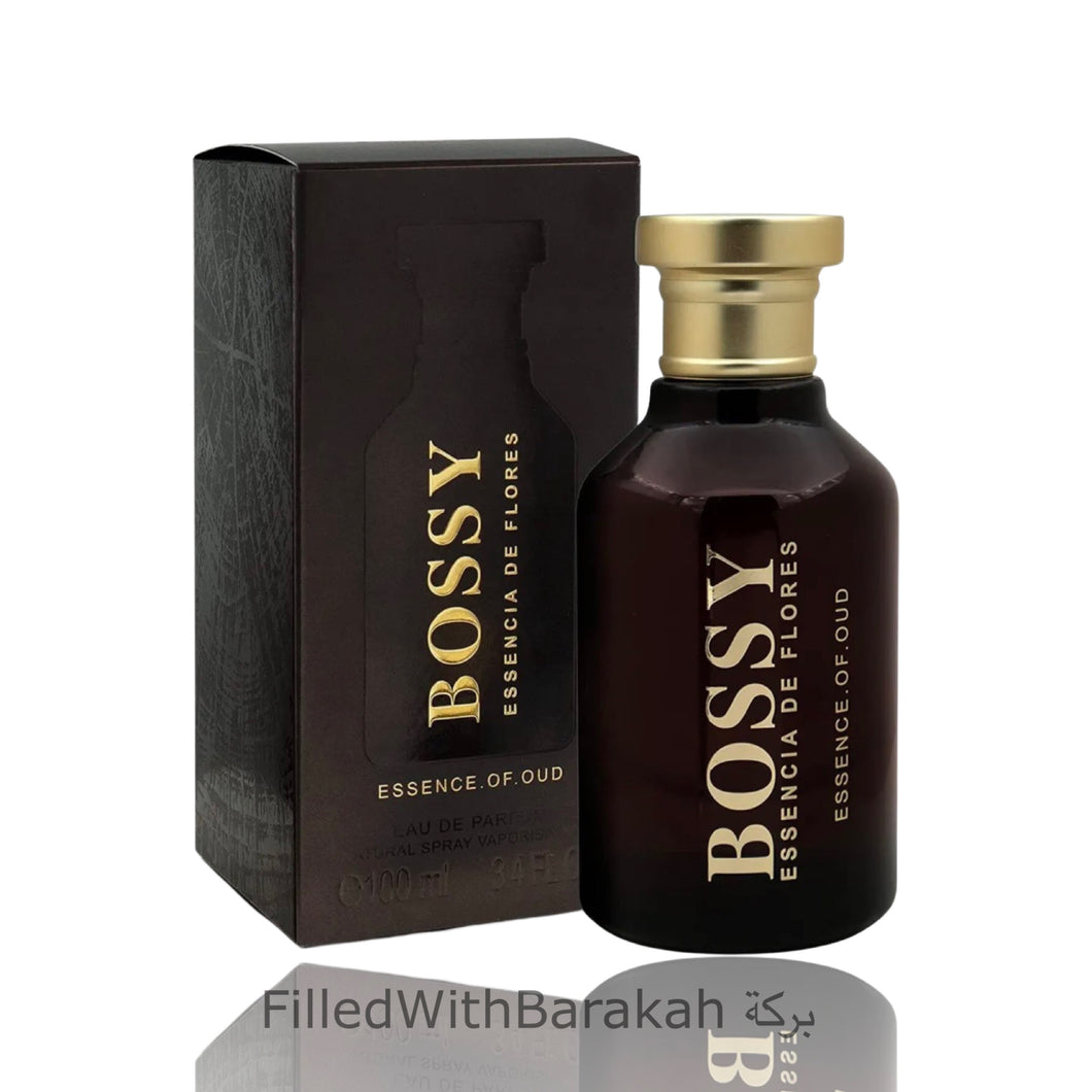 Bossy Essencia De Flores | Eau De Parfum 100ml | by Fragrance World *Inspiree By Boss Bottled Oud*
