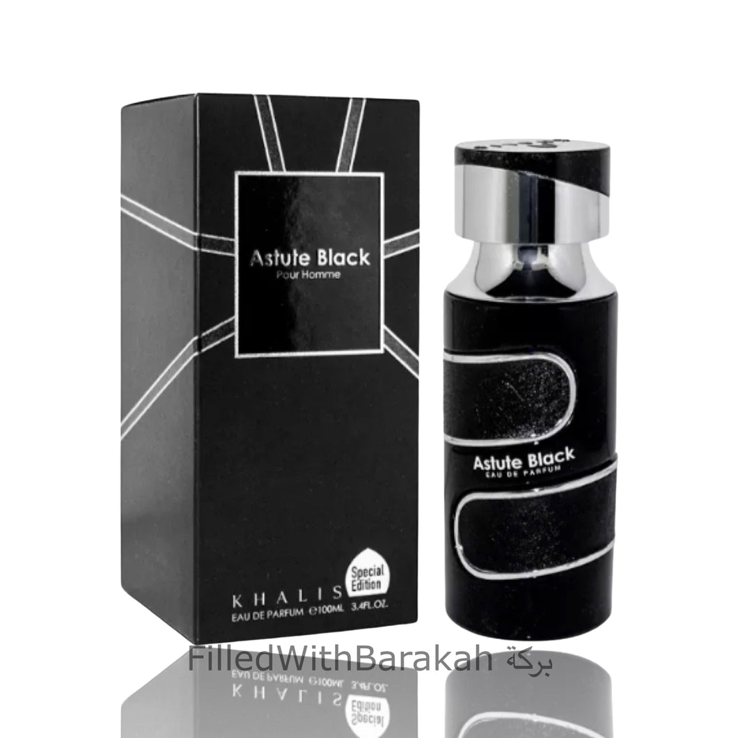 Astute Black | Eau De Parfum 100ml | by Khalis *Inspired By Leather Blend*