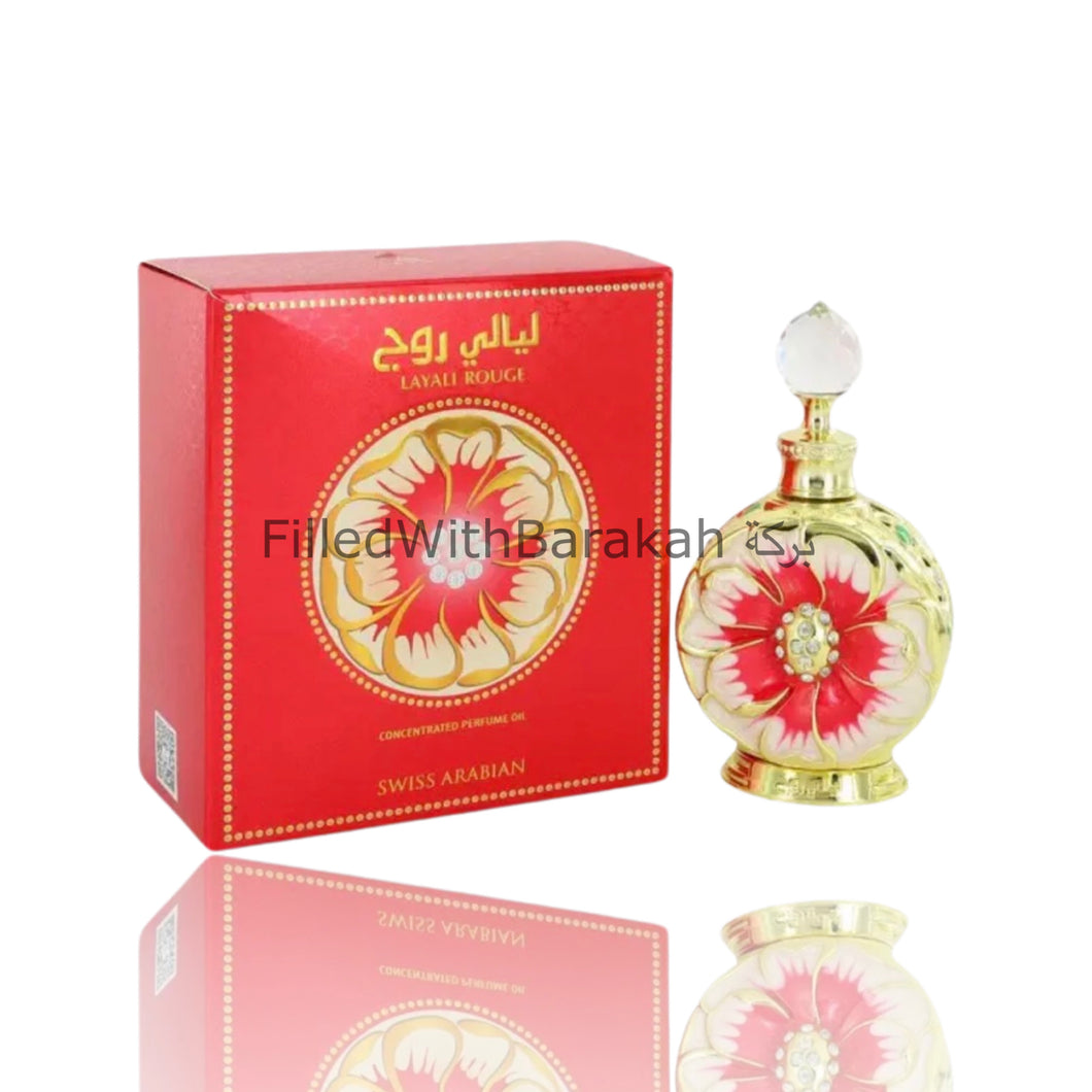 Layali Rouge | Huile de parfum concentrée 15ml | par Swiss Arabian